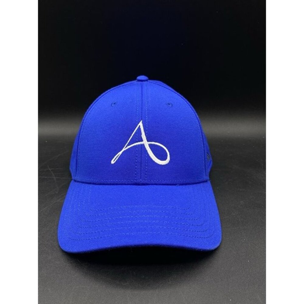 The North Face Cursive A Logo Bright Blue Hat Hiking Baseball Cap - Picture 1 of 12
